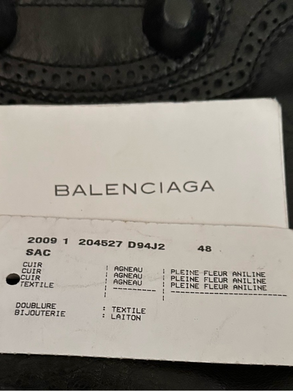 Balenciaga Day Hobo Bag Giant Brogues Hardware - Picture 9 of 9